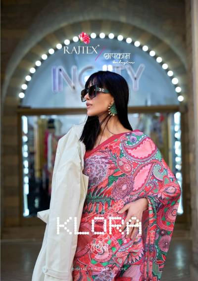 KLORA BY RAJTEX PRINTED SAREE WHOLESALER IN SURAT